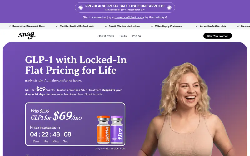 SnagRx homepage